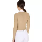 Női slim fit versenypóló strasszokkal