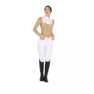 Női slim fit versenypóló strasszokkal