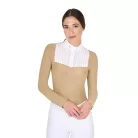 Női slim fit versenypóló strasszokkal