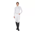Női slim fit versenypóló strasszokkal