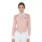 Női slim fit versenypóló hálós betétekkel