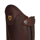 Unisex rövid bőrgatya oldalsó cipzárral