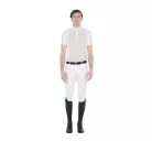 Férfi slim fit verseny póló négy gombbal