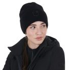 Unisex bordázott gyapjú sapka logóval