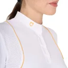 Női, slim fit versenypóló gombokkal