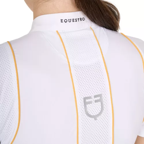 Női, slim fit versenypóló gombokkal