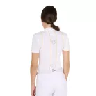 Női slim fit versenypóló gombokkal