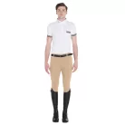 Férfi slim fit grip lovaglónadrág logóval