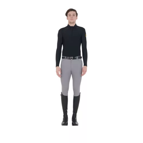 Férfi slim fit grip lovaglónadrág logóval