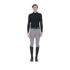Férfi slim fit markolatú lovaglónadrág logóval