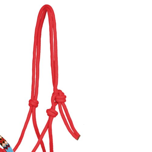 Gyöngyös csomós kantár vezetővel