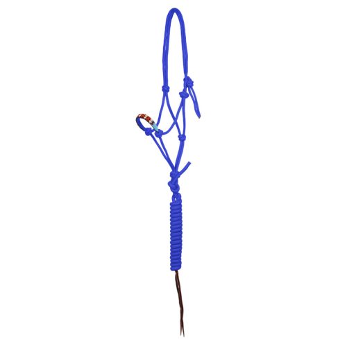 Gyöngyös csomós kantár vezetővel