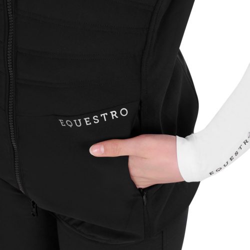 Equestro Lány slim fit technikai anyagú mellény