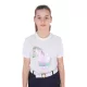 Equestro Lányok slim fit póló - zavaró lónyomattal