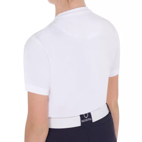 Equestro Lányok slim fit póló - zavaró lónyomattal
