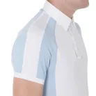 Férfi slim fit verseny póló négy gombbal