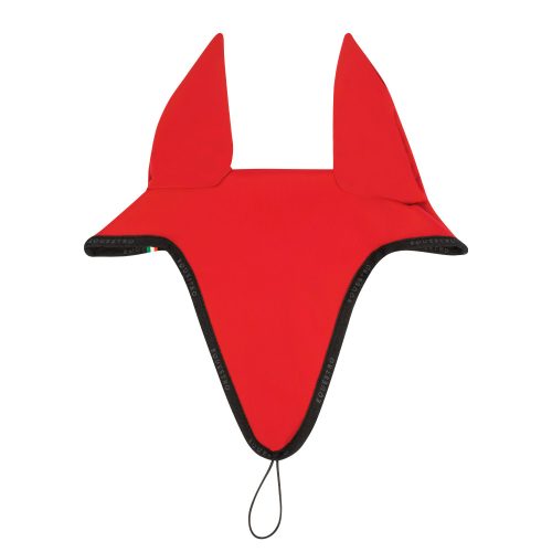 Equestro GP hosszított fülvédő - piros-fekete, Póni