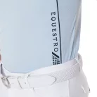 Férfi slim fit póló technikai anyagból, pipával