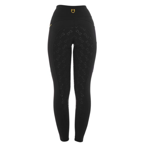 Női slim fit leggings mikrohálós betétekkel