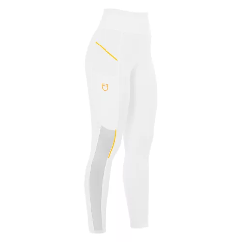 Női slim fit leggings mikro hálós betétekkel