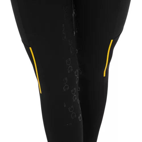 Női slim fit leggings mikro hálós betétekkel