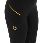 Női slim fit leggings mikro hálós betétekkel