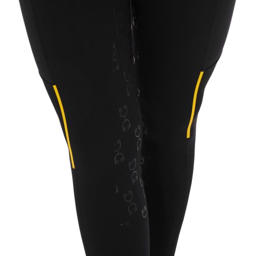 Női slim fit leggings mikroszálas betétekkel