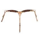 WESTERN mellkötő sötét virágmintával