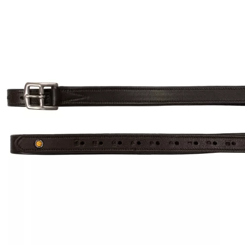 Bőr kengyelszíjak számozott lyukakkal