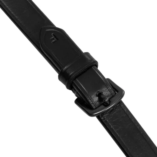 Bőr és gumi kantár fekete illesztéssel, full, fekete