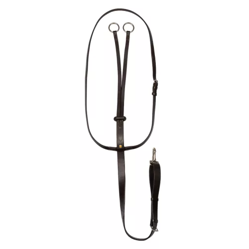 Ezüst varrással készült martingál nyakörv