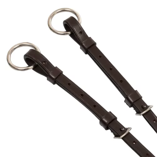 Bőr martingál ezüst varrással