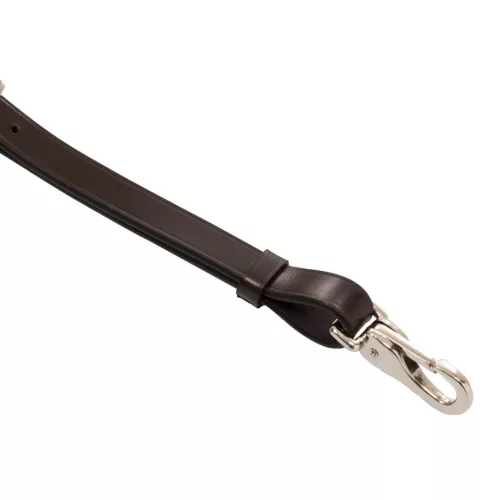 Bőr martingál ezüst varrással