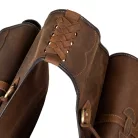 Díszes bőr nyereg táska, one size, sötét barna