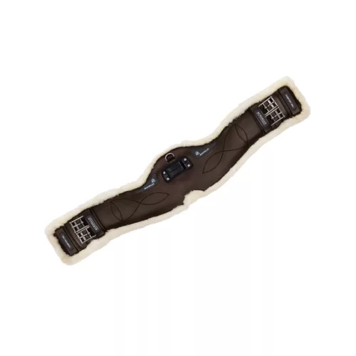 Classic gél gyapjú díjlovas heveder, 80 cm, sötétbarna