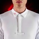 Equestro Ridertechnology férfi versenypóló rövid ujjú, gombos