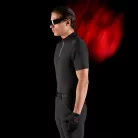 Equestro Ridertechnology férfi edzőpóló rövid ujjakkal és cipzárral