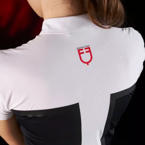 Equestro Ridertechnology női verseny polo felső perforált anyagból