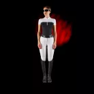 Equestro Ridertechnology női verseny polo felső perforált anyagból