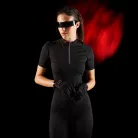 Equestro Ridertechnology női edzőpóló rövid ujjakkal és cipzárral