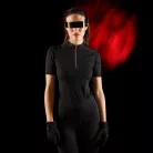 Equestro Ridertechnology női edzőpóló rövid ujjakkal és cipzárral