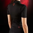 Equestro Ridertechnology női edzőpóló rövid ujjakkal és cipzárral