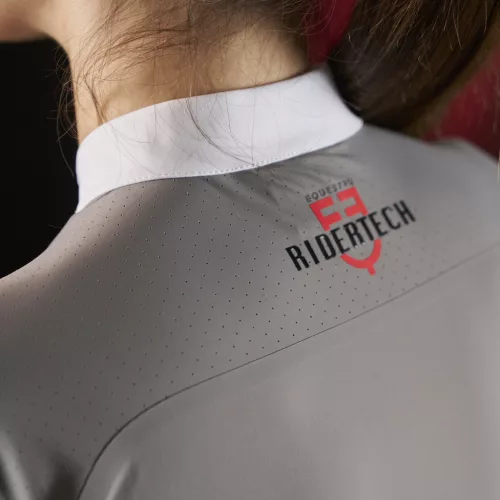 Equestro Ridertech hosszú ujjú női versenying  - szürke, L