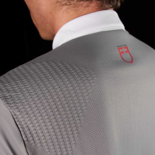 Equestro Ridertechnology férfi versenypóló rövid ujjú és gombos