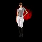 Equestro Ridertechnology női versenypóló rövid ujjakkal és gombokkal