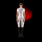 Equestro Ridertechnology női verseny póló rövid ujjú és gombos