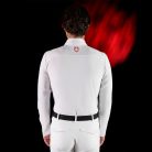 Equestro Ridertechnology férfi versenypóló hosszú ujjal és gombokkal