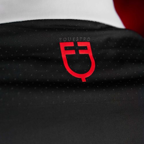 Equestro Ridertechnology férfi versenypóló hosszú ujjal és gombokkal