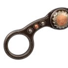 Korrigáló virágmintás zabla