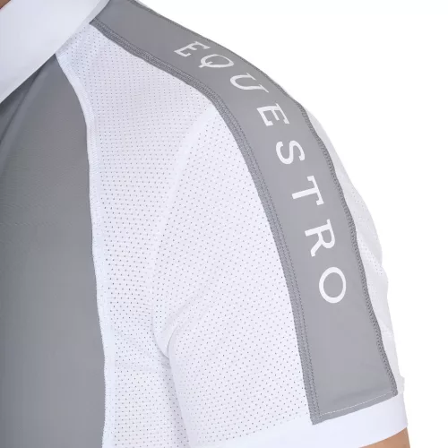 Férfi slim fit verseny póló négy gombbal